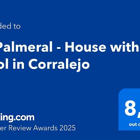 El Palmeral - House With Pool In 別荘 *